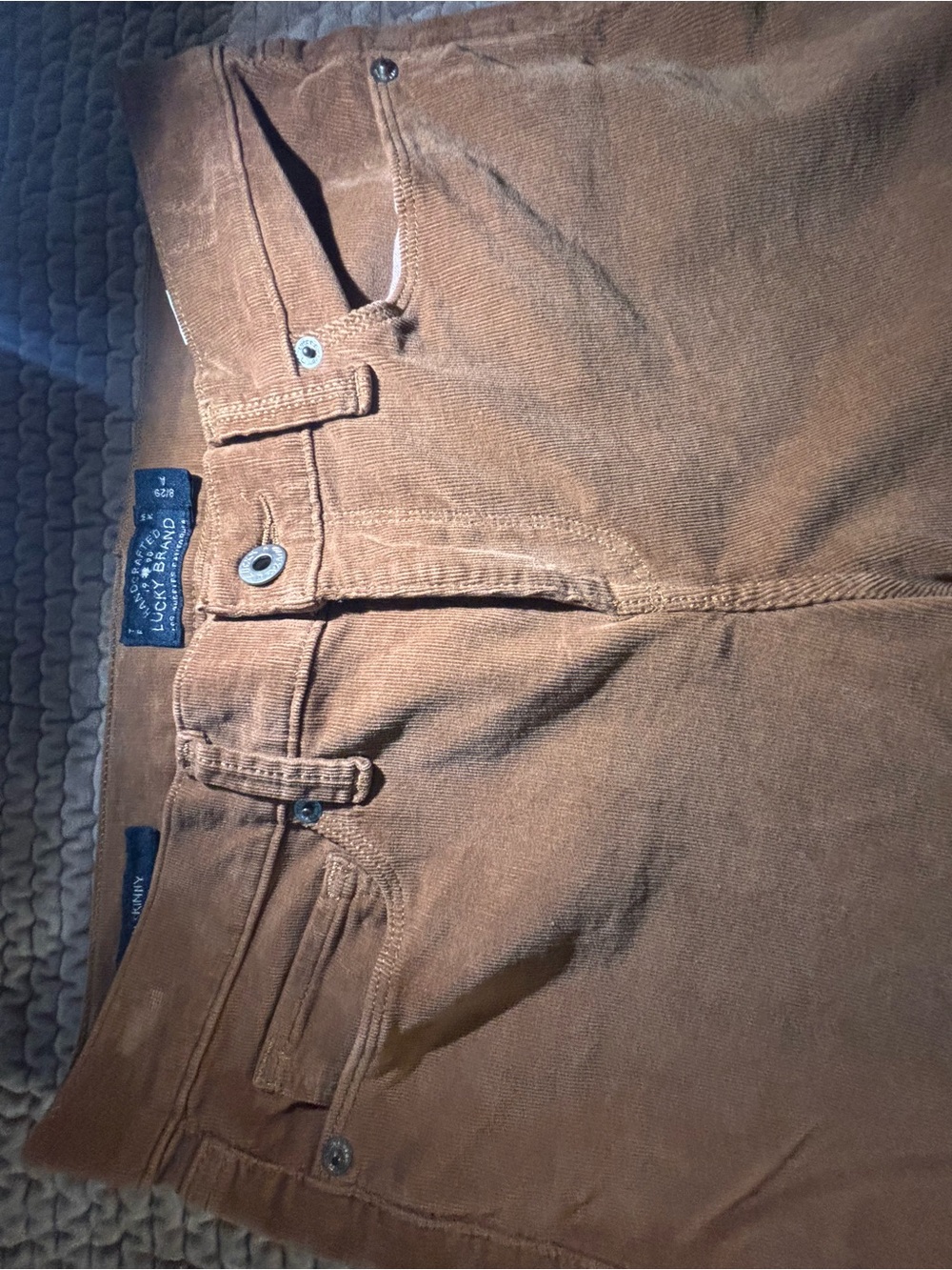 Lucky Brand Corduroy Pants in Caramel Brown - Picture 8 of 10